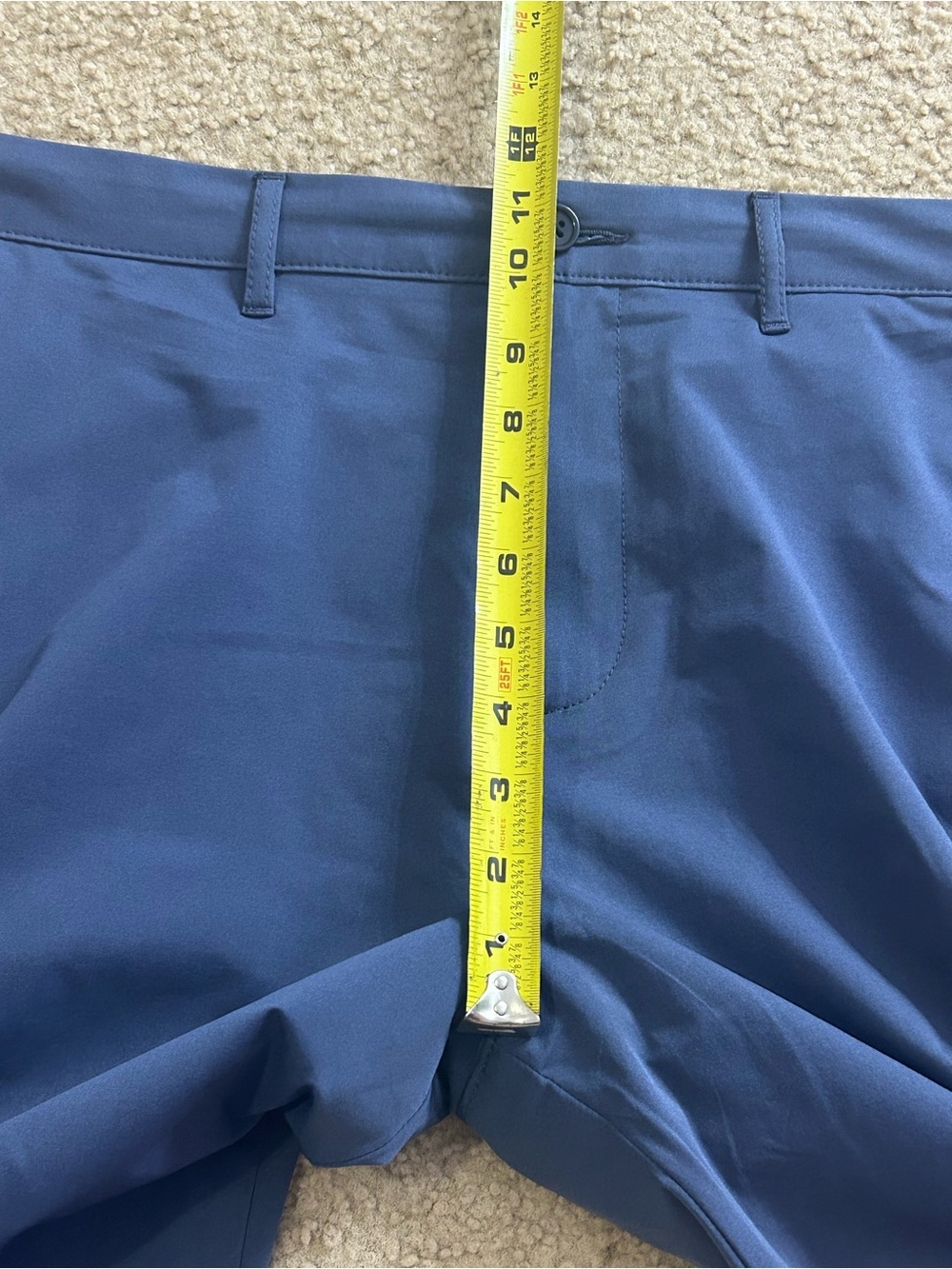 J.Crew Flex Straight Fit Tech Pants Mens 34x32 Blue Stretch Chino EUC - Picture 7 of 8
